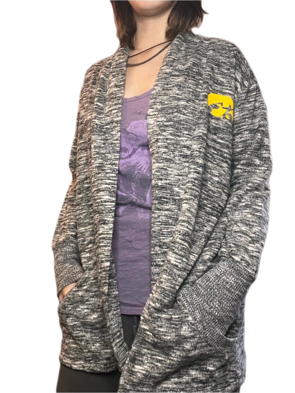 NWT UG Apparel Iowa Hawkeyes NCAA Cardigan Sweater